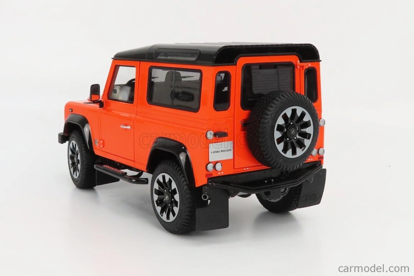 Lcd-model Land rover Defender 90 Works V8 70th Edition 2018 1:18 Orange
