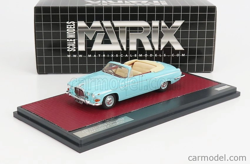 Matrix scale models Jaguar 420g Cabriolet Open 1969 1:43 Blue