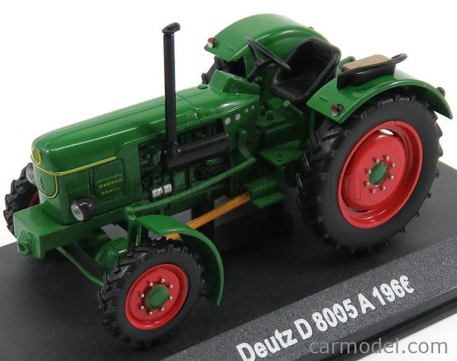 Edicola Deutz D8005a Tractor 1966 - Con Vetrina - With Showcase 1:43 Zelená Červená