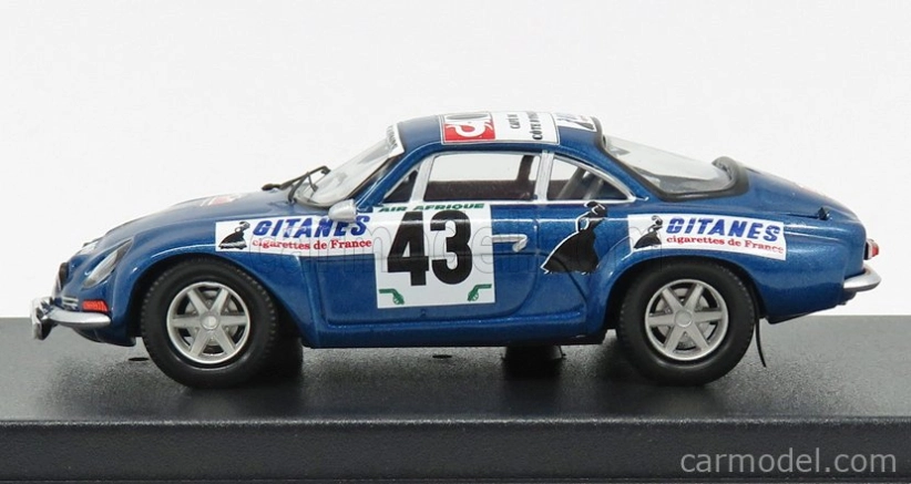 Trofeu Renault Alpine A110 N 43 Rally Bandama 1974 S.mehta - M.doughty 1:43 Blue Met