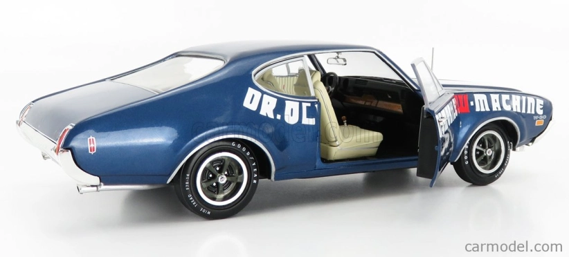 Autoworld Oldsmobile Cutlass 442 Coupe 1969 - Dr Oldsmobile's W-machine 1:18 Modrá Bílá