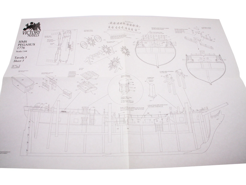 VICTORY MODELS H.M.S. Pegasus 1776 1:64 kit