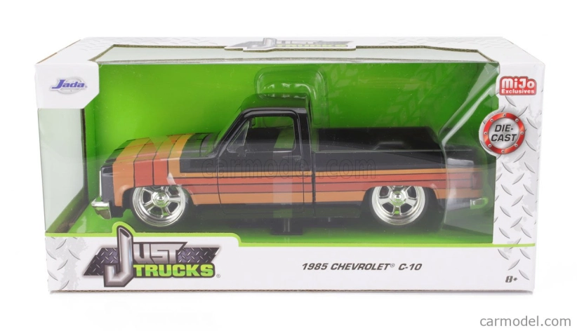 Jada Chevrolet C-10 Pick-up Custom 1985 1:24 Černá Hnědá