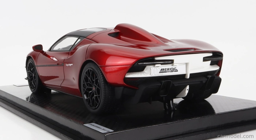 Tecnomodel Touring Superleggera Arese Rh95 (chassis And Engine F-12) 2021 1:18 Červená Met - Lesklá Bílá
