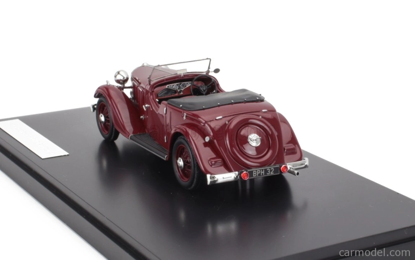 Modely v mierke Matrix Rover 12hp (p1) Tourer Cabriolet Open 1934 1:43 Bordeaux