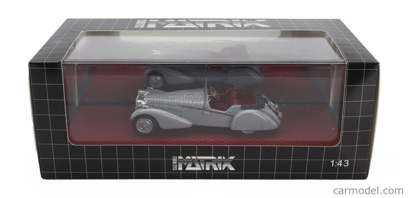 Matrix modely v mierke 1:43 Bugatti T57sc Roadster Vanden Plas Open 1938