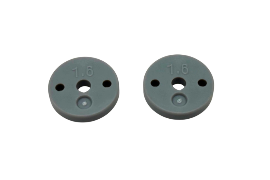 Presné plastové piestiky 1/10 BBS tlmičov (1.6x2 otvory, ploché) (13mm) (2 ks)