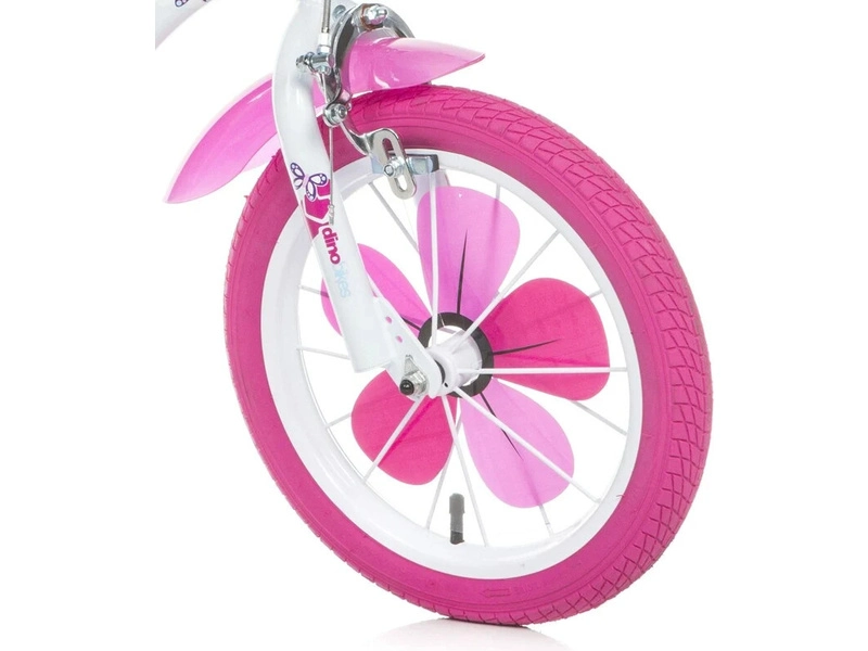 DINO Bikes - Dětské kolo 16" Flappy růžové