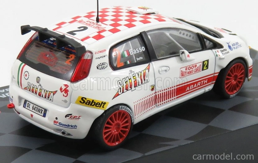 Edicola Fiat Grande Punto S2000 N 2 Rally Montecarlo 2009 G.Basso - M.Dotta 1:43