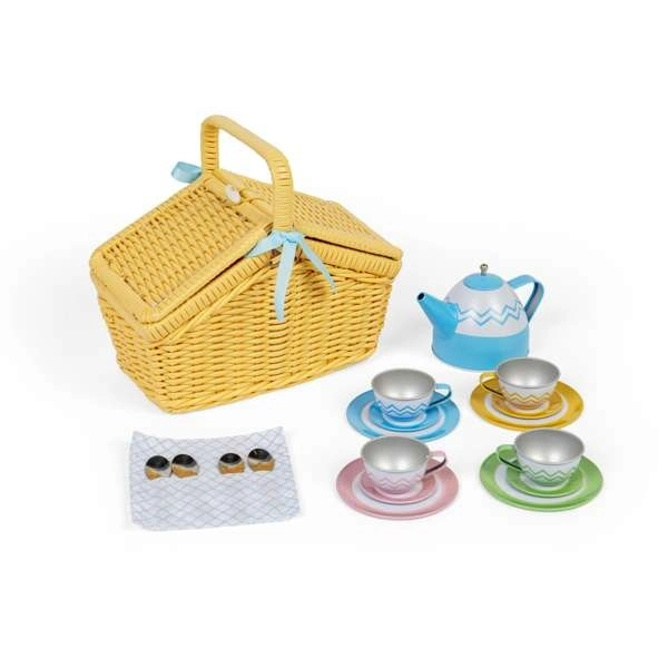 Bigjigs Toys Pikniková sada v košíku