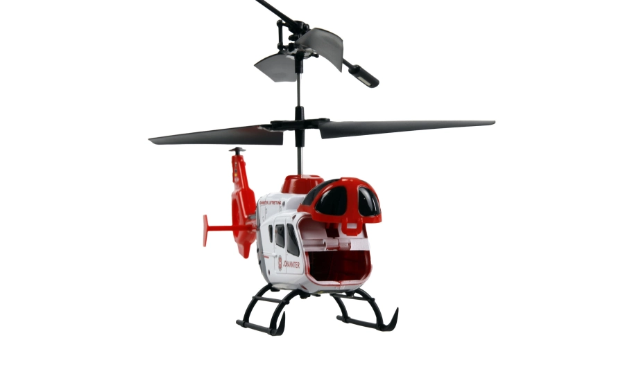 RC vrtuľník EC135 CX licencia Johanniter koaxiálny, 3 kanály, RTF