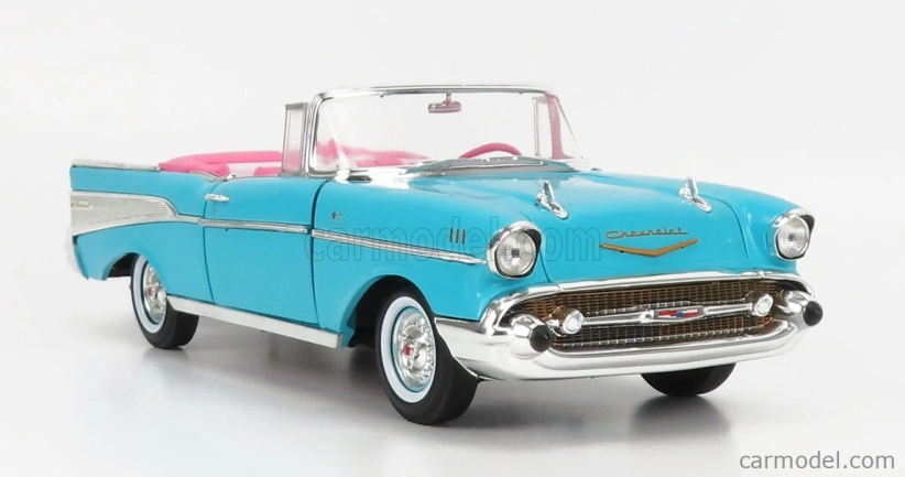 Autoworld Chevrolet Bel Air Cabriolet Open 1957 1:18 Aqua Blue