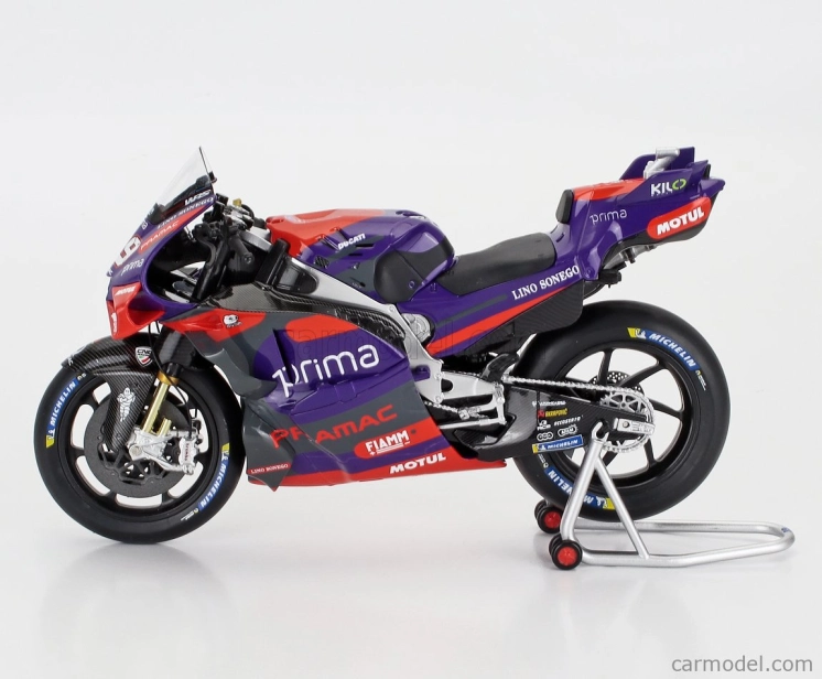 Nzg Ducati Desmosedici Gp24 Team Pramac Racing N 89 Majster sveta Motogp Sezóna 2024 Jorge Martin 1:12 Fialová červená čierna