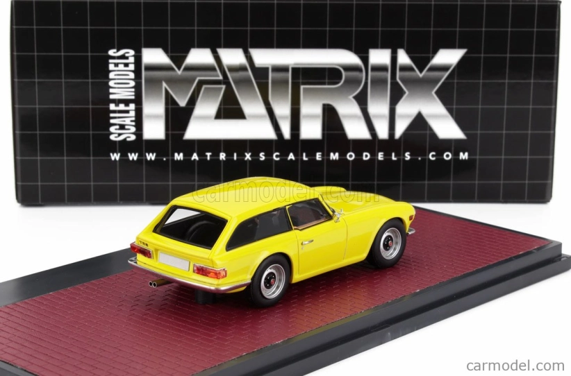 Matrix scale models Triumph Tr6 Shooting Brake Sw Station Wagon 1974 1:43 Žlutá