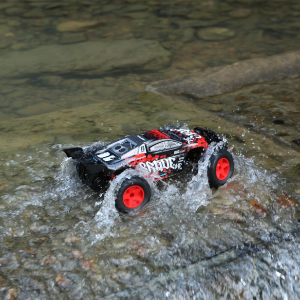 RC auto Pioneer Brave, bieločervená