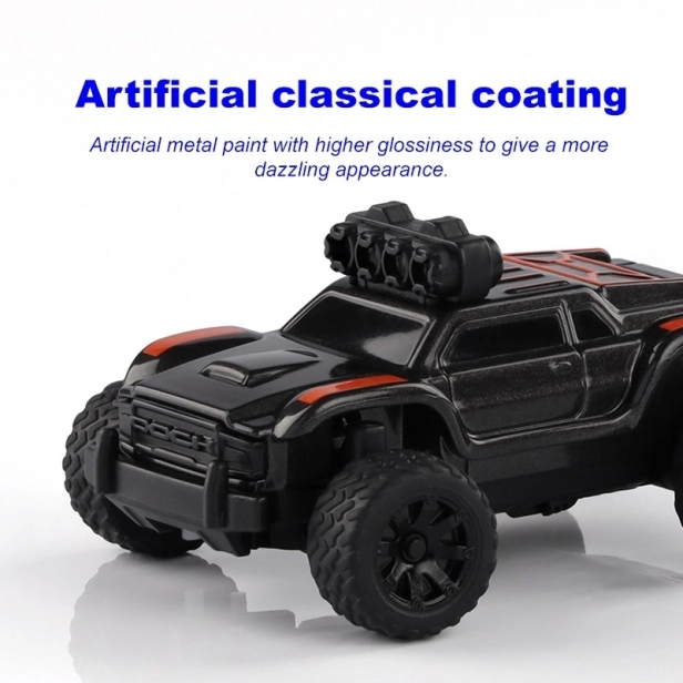 Turbo Racing 1/76 Off-Road RC Car RTR (šedá s oranžovým pruhem)
