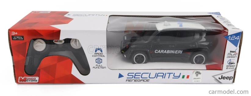Mondomotors Jeep Renegade Carabinieri 2017 1:24 Modrá