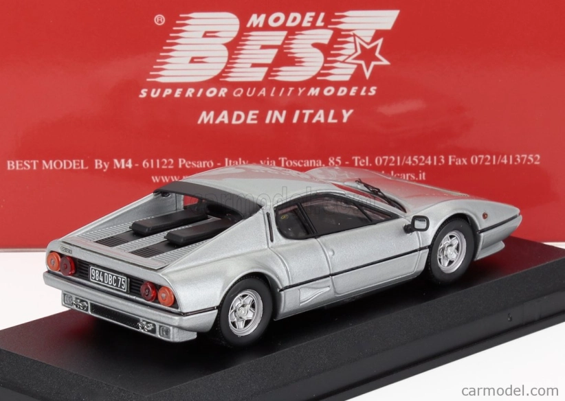 Best-model Ferrari 512 Bbi 1981 - Personal Car Jean Paul Belmondo 1:43 Silver