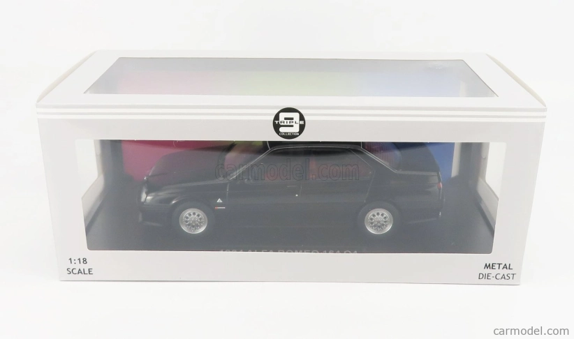 Triple9 Alfa romeo 164 Q4 1994 - Tmavo červený interiér 1:18 čierna