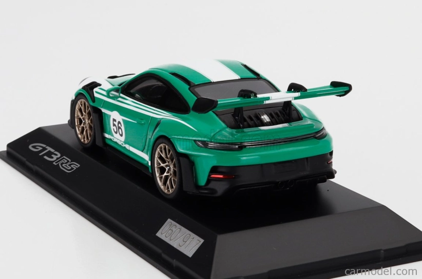 Spark-model Porsche 911 992 Gt3 Rs N 56 Racing Coupe 2023 1:43 Zelená Biela