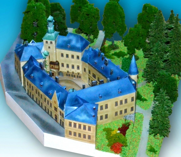 Zámok Vlašský dvor Kutná Hora - papierový model 1:350