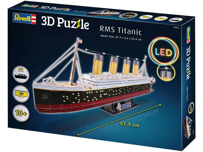 Revell 3D Puzzle – RMS Titanic s LED osvetlením