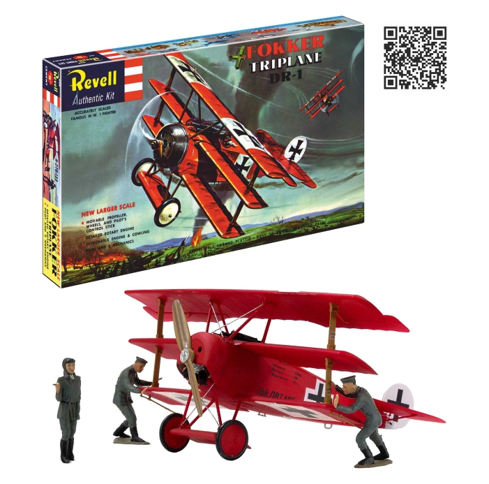 Plastic ModelKit lietadlo 03762 - Fokker Triplane DR.1 - 75 Years Plastic Modelling (1:28)