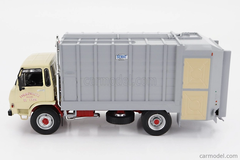 Edicola Berliet Gc 190bn Truck Trasporto Raccolta Rifiuti Urbani 2-assi 1982 1:43 žlto-sivá
