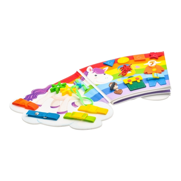 2Kids Toys Soft activity board Dúha s oblakmi