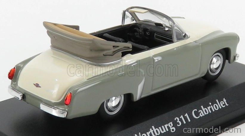 Minichamps Wartburg A311 Cabriolet 1958 1:43 sivá biela