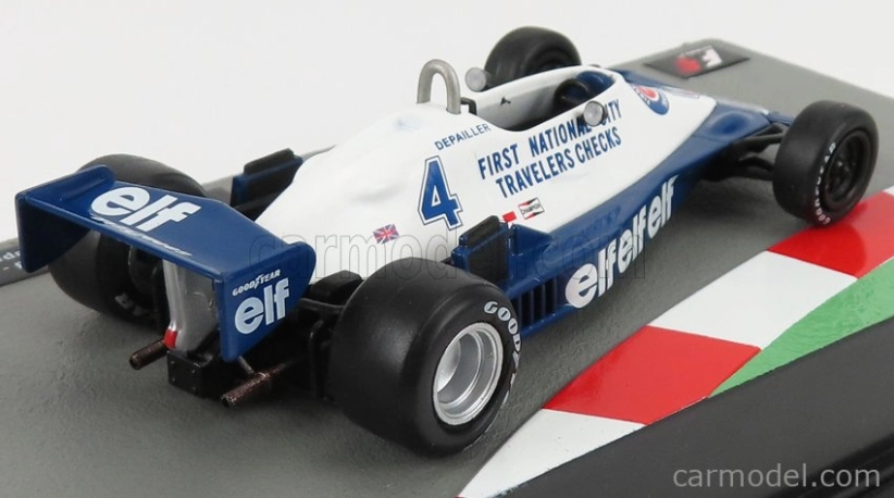Edicola Tyrrell F1 008 N 4 Sezóna 1978 Patrick Depailler 1:43 Modrá biela