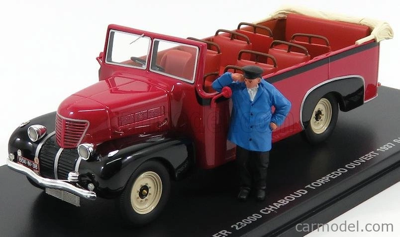 Perfex Rochet-schneider 23000 Chaboud Torpedo Ouvert Bus Open 1937 1:43 červená čierna