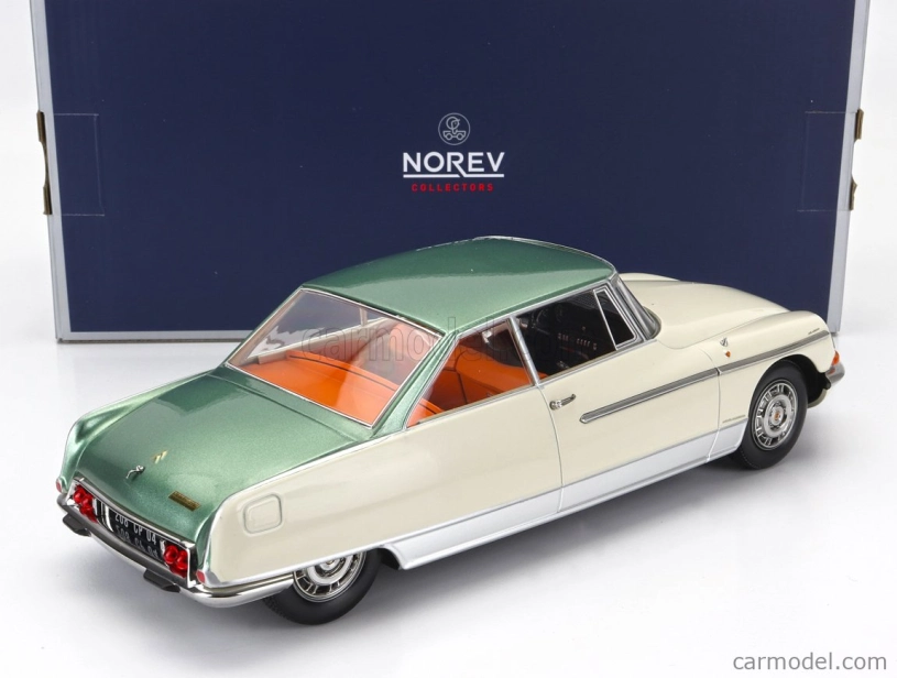 Norev Citroen Ds21 Le Leman 1968 1:18 Ivory Green Met