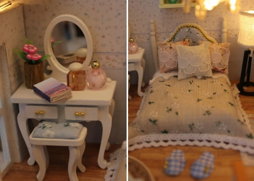 Dve deti miniatúrny domček Roztomilá vila