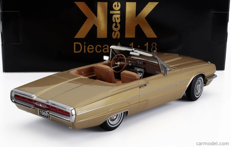 Kk-scale Ford usa Thunderbird Cabriolet Open 1966 1:18 Gold