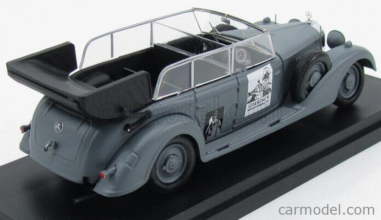 Rio-models Mercedes benz 770k Cabriolet 1936 - Bývalé osobné auto Hermanna Göringa 1:43 Vojenská sivá