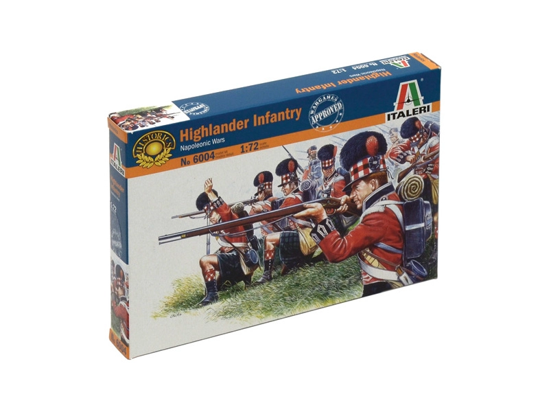 Italeri figúrky – NAPOL. WARS: HIGHLANDER INFANTRY (1815) (1:72)