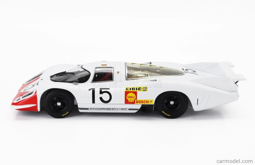 Werk83 Porsche 917lh 4.5l Team Porsche System Engeneering N 15 24h Le Mans 1969 Herbert Linge - Brian Redman - Rudi Lins 1:18 Bílá Červená
