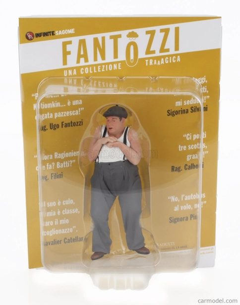 Nekonečná socha Figúrky Ragioniere Ugo Fantozzi - Per Me... La Corazzata Kotiomkin... E' Una Cagata Pazzesca! 1:18 Sivá a biela