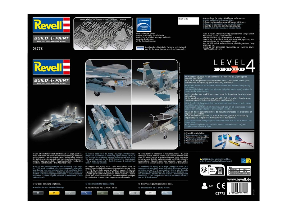 Plastic ModelKit lietadlo 03778 - Boeing F-15C Eagle (1:72)