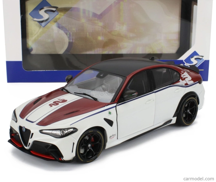 Solido Alfa romeo Giulia Gtam 2023 1:18 Biela červená