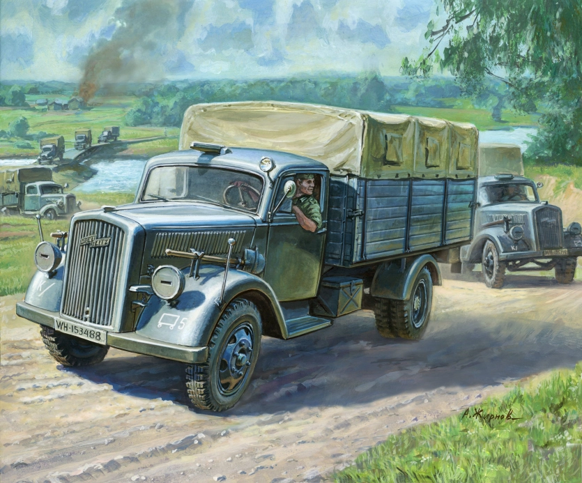Zvezda Snap Kit - Opel Blitz (1:100)