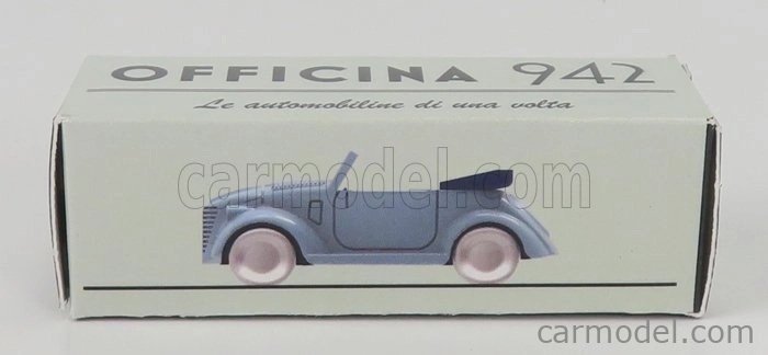 Officina-942 Fiat 500a Cabriolet Carrozzeria Montescani 1939 1:76 Svetlomodrá