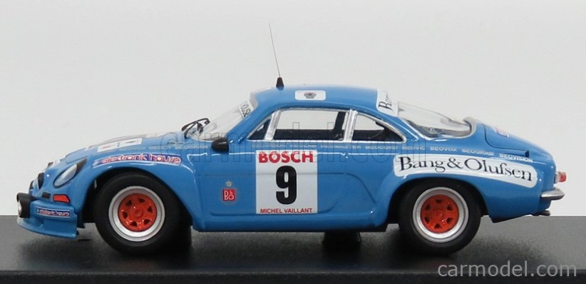 Trofeu Renault Alpine A110 N 9 Rally Ypres 1975 M.nusbaumer - Jimmy 1:43 Modrá