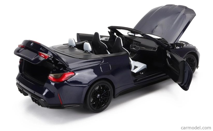 Minichamps BMW radu 4 M4 (g83) Cabriolet 2020 1:18 Modrá