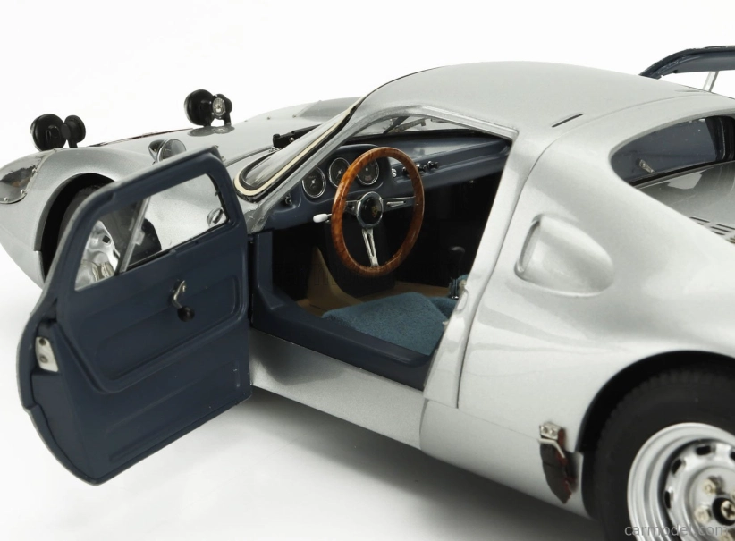 Cmc Porsche 904 Carrera Gts Ch.904-006 N 150 2nd Rally Montecarlo 1965 Eugen Boehringer - Rolf Wutherich 1:18 Silver
