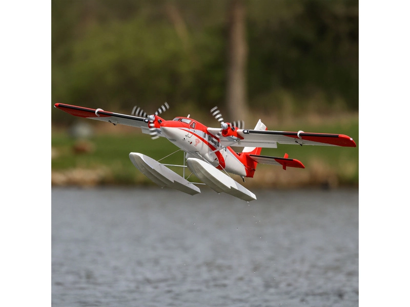 RC lietadlo E-flite DHC-6 Twin Otter 1.4m PNP, plováky