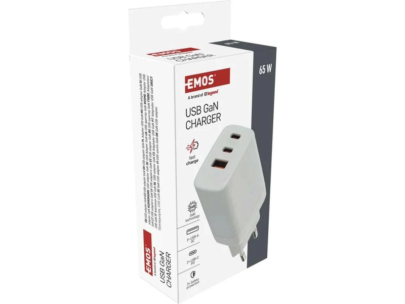 Napájací adaptér GaN PD 65W USB (napájanie)