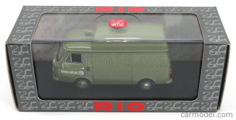 Rio-models Fiat 238 Van Polizia 1972 1:43 Zelená