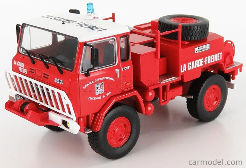 Edicola Iveco fiat 75pc Tanker Truck Fire Fighting Forest France 1974 1:43 Červená Bílá